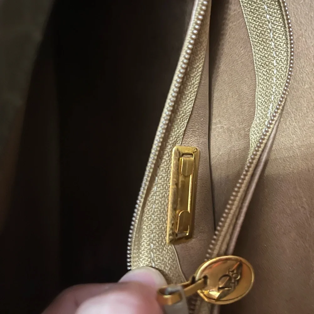 Christian Dior Ultra Rare Crossbody/Shoulder Bag Honeycomb Canvas Authentic